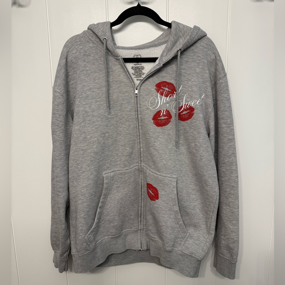 Sabrina Carpenter ShortnSweet Zip Up Hoodie Large